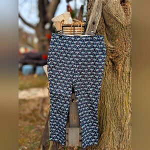 EUC 🎀J. CREW🎀 "MARTIE" 100% cotton  👖Ladies Pants 🐘MARRIED ELEPHANTS🐘 sz 8P